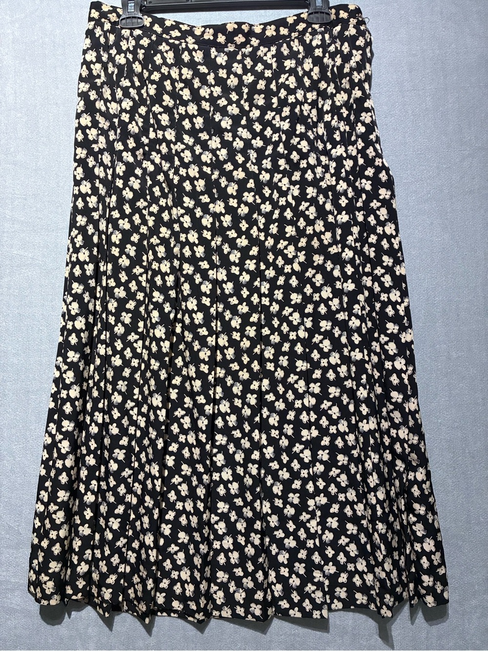 VTG 90s Ditsy Floral Pleated Midi Skirt & Matching Scarf Set Size 16 XL